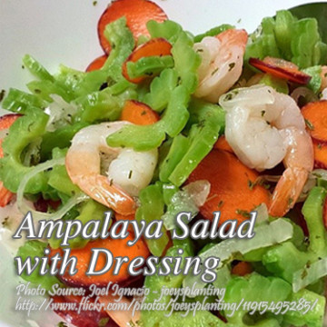 Ampalaya Salad with Dressing