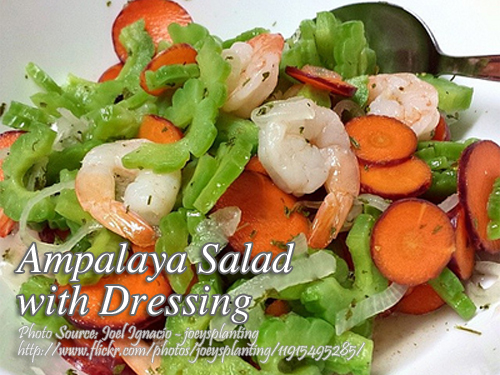 Ampalaya Salad with Dressing