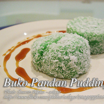 Buko Pandan Pudding