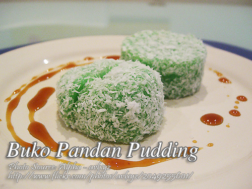 Buko Pandan Pudding