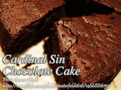 Cardinal Sin Chocolate Cake