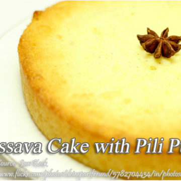 Cassava Cake with Pili Pulp Pin It!