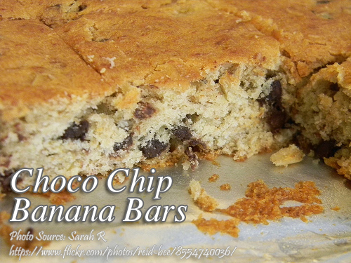 Choco Chips Banana Bars
