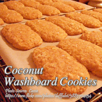 Coconut Washboard Cookies