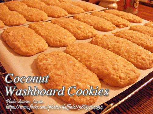 Coconut Washboard Cookies