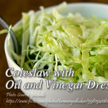 Coleslaw with Oil and Vinegar Dressing