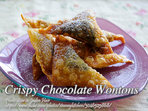 Crispy Chocolate Wontons