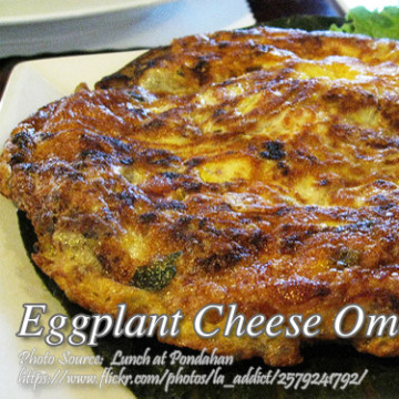 Eggplant Cheese Omelette