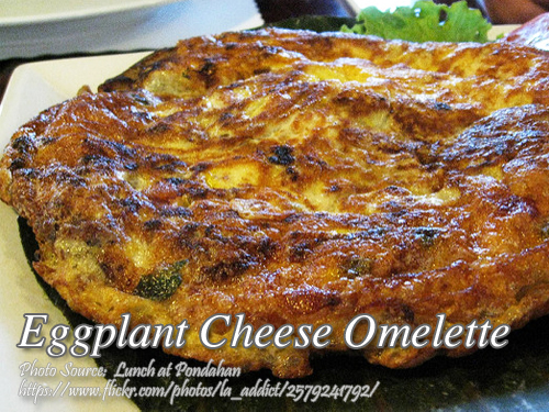 Eggplant Cheese Omelette