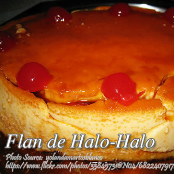 Flan de Halo-Halo