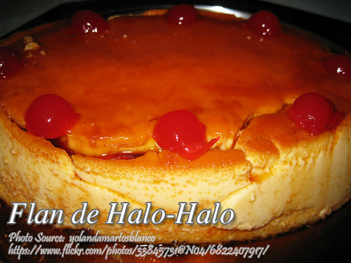 Flan de Halo-Halo