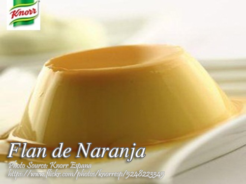 Flan de Naranja