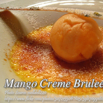 Mango Creme Brulee