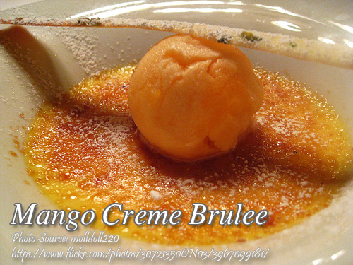 Mango Creme Brulee