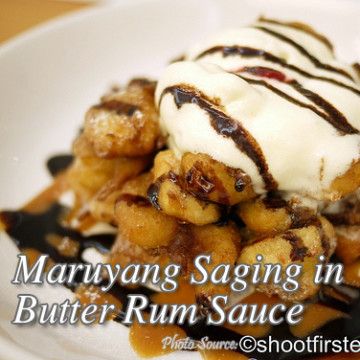 Maruyang Saging in Butter Rum Sauce