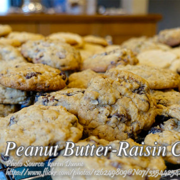 Peanut Butter Raisin Cookies