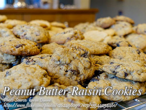 Peanut Butter Raisin Cookies