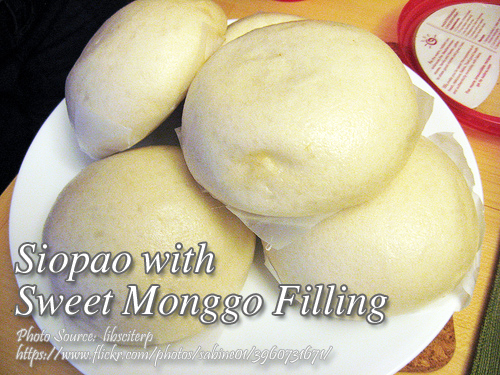 Siopao with Monggo Filling