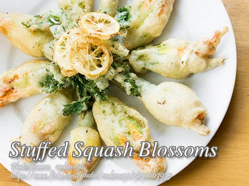 Stuffed Squash Blossoms
