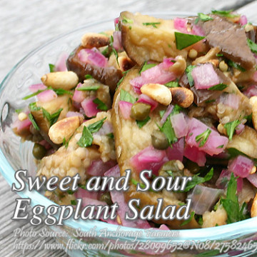 Sweet and Sour Eggplant Salad