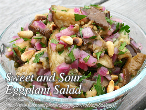 Sweet and Sour Eggplant Salad